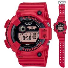 Casio G-SHOCK Master of G Sea Frogman GW-8230NT-4 50.3mm Red Titanium Case with Red Resin Band and Black Dial Men's Wristwatch