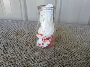 Vintage Grants Dairy Aroostook Potatoes Milk Bottle 1/2 pint - Picture 1 of 4