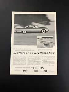 1960 FORD THUNDERBIRD STARLINER ORIGINAL VINTAGE PRINT AD ADVERTISEMENT PRINTED - Picture 1 of 1