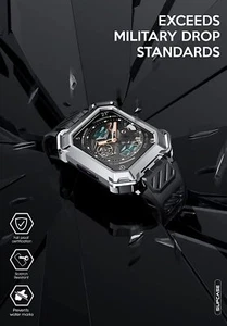 SUPCASE Metal iWatch Estuche Correa Bandas Protección contra Caídas para Apple Watch 9/8/7 45 mm - Imagen 1 de 18
