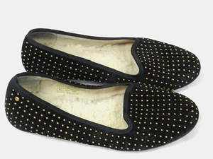 UGG Australia Schuhe Damen 6 Ballerinas schwarz Leder runde Kappe Spitze Freizeit - Bild 1 von 9