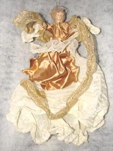 16 Inch Angel Tree Topper Fabric and Plastic Hang on Wall or Christmas Tree - Picture 1 of 2