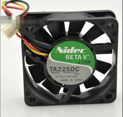 1PCS NEW NIDEC TA225DC R34487-57 6CM 6015 5V 0.31A cooling fan #LRR - Image 1 of 3