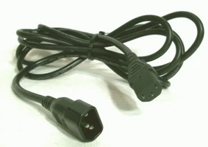 Dell 0XR960 055082 CN-50582-87E-9628-A00 schwarz Computer Server Netzkabel 12 Fuß - Bild 1 von 7