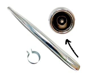 32mm Hercules Sachs 5 Gang Auspuff mit abnehmbarer Endkappe 70mm Durchmesser - Picture 1 of 24