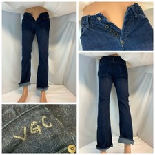 Earnest Sewn Selvedge Jeans Sz 28 Blue Redline VGC Bootcut YGI C1-410