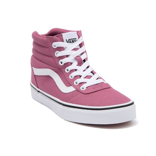 Vans Stivaletti da donna Ward SK8 Hi Hi Top in tela rosa (taglia 5)