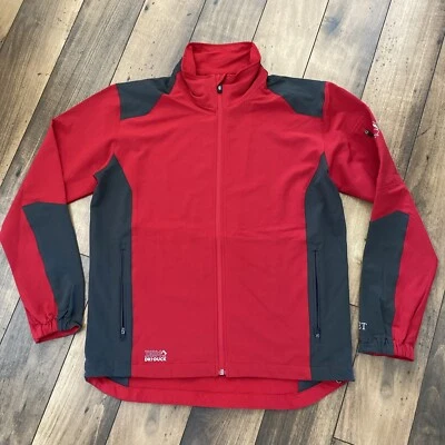 DRI DUCK DDX MOTION SOFTSHELL MEN’S WATER RESISTANT MED. RED CHARCOAL JACKET - Image 1 of 4