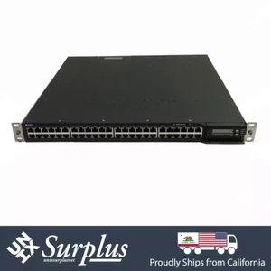 48 Port 8x POE 1GB RJ45 Juniper Ex4200-48T Switch Front-Back Dual PSU w/ Ears - Picture 1 of 8