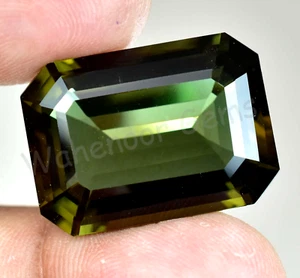 Natural Hiddenite 32.40 Ct Green Extremely Rare Certified Stunning Gemstone - Picture 1 of 7