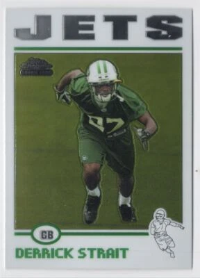 2004 Topps Chrome Derrick Strait Rookie New York Jets #201 - Image 1 of 2