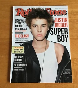 Rolling Stone Magazine 1125 March 2011 Justin Bieber Cover No Label Newsstand - Imagen 1 de 2