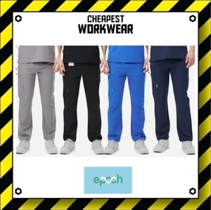EPOCH | Premium Scrubs | MENS PANT | Navy, Black, Grey, Royal Blue | P101 - Picture 1 of 49