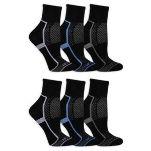 Fruit Of The Loom Women's Coolzone Ankle Socks 6-Pair Pack FREE SHIPPING! - Picture 1 of 3