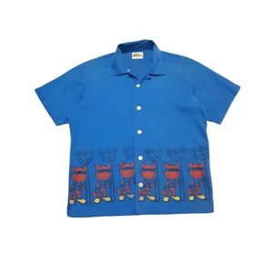 Camisa de monopatín vintage Rare World Industries manchada S/M - Imagen 1 de 12