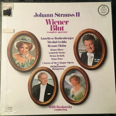 Strauss II WIENER BLUT Boskovsky Cond ANGEL New SEALED QUAD VINYL 2LP RECORD Box - Image 1 of 4