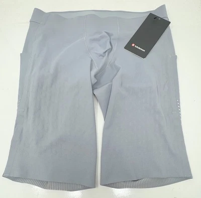 Pantalón Corto de Correr Lululemon SenseKnit 10" Talla Pequeña Gris Rinoceronte Foto 1 de 3