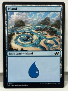 Magic The Gathering: Basic Land - Island V.1, 2 and 3 Foundations Jumpstart: MTG - Picture 1 of 6