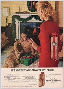 Schenley O.F.C. Canadian Whisky 1973 Vintage Print Ad Weihnachtsgeschenk - Bild 1 von 1