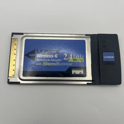Linksys PCMCIA Wireless G Notebook Adapter WPC54GS Ver2 With Speed Booster WIFI - Bild 1 von 2
