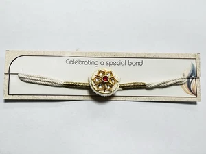 Elegant Rakhi Thread for Raksha Bandhan Indian Festival Wrist Band Rakhadi New - Picture 1 of 1