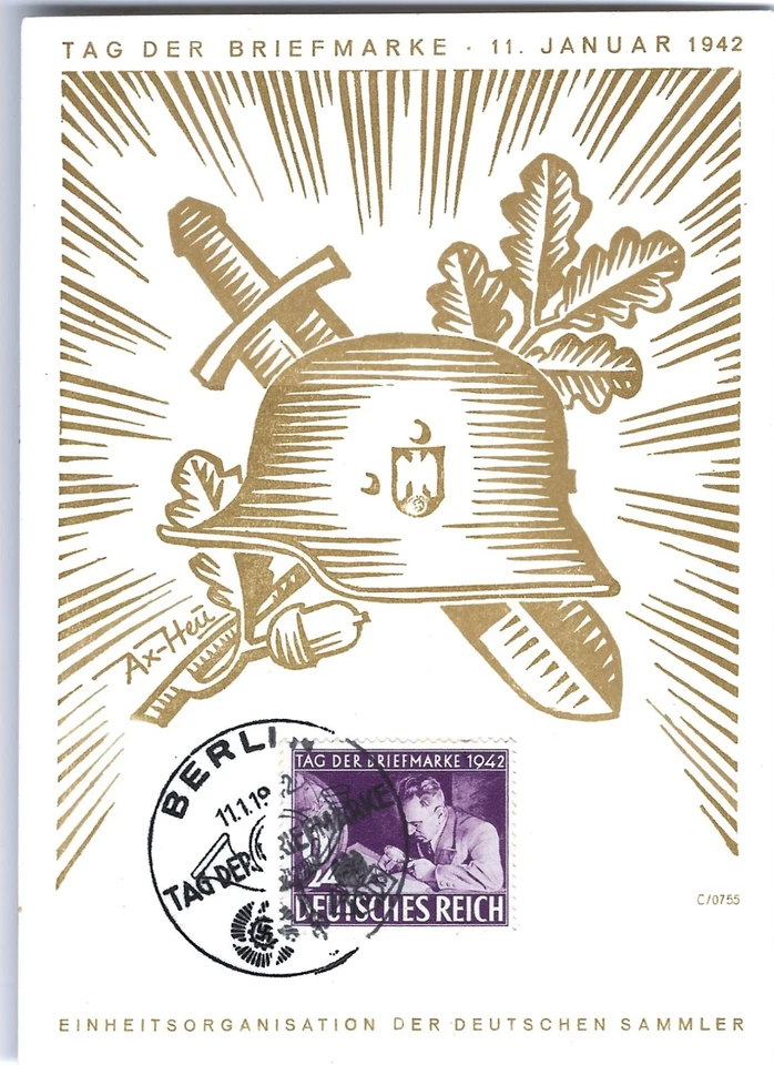 Segunda Guerra Mundial Segunda Guerra Mundial Tercer Reich alemán postal usada Berlín 1942 Foto 1 de 1