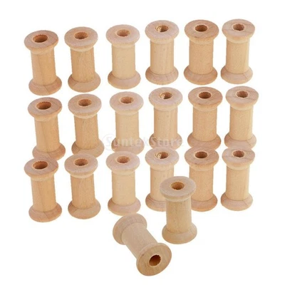 100 Piece Wooden Bobbins For Bobbin Thread - Image 1 of 4