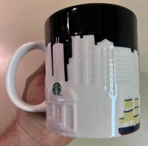 Tazza caffè Starbucks BOSTON City Skyline 3D rilievo 2012 serie da collezione - Foto 1 di 8