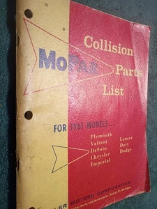 1961 CHRYSLER / PLYMOUTH / DODGE / IMPERIAL / DESOTO COLLISION PARTS CATALOG - Bild 1 von 12