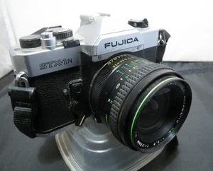 Vintage FUJICA STX-1N 35mm Film SLR Camera w/ Hanimex f-28mm Lens - Picture 1 of 10