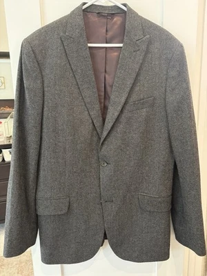 Casaco esportivo masculino Banana Republic de tweed, ajuste sob medida 44L - Imagem 1 de 4