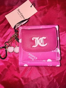 Juicy Couture Cherry On Top Mini Envelope Wallet Flap Raspberry Multi/Ra - Picture 1 of 4