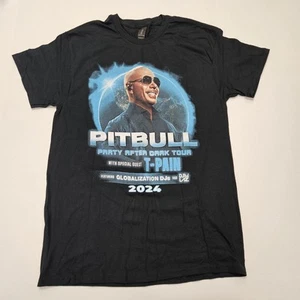 Pitbull - Party After Dark Tour 2024 'Black' Tee / Size Large / Gildan T-Shirt - Picture 1 of 3