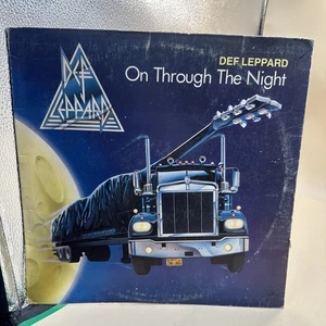 #N51- Vintage Def Leppard On Through The Night Mercury Records SRM-1-3828 1980 - Picture 1 of 5