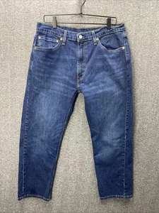 Levis 505 Blue Jeans Mens Size 36 x 29 Classic Straight Fit Denim Cotton - Picture 1 of 10