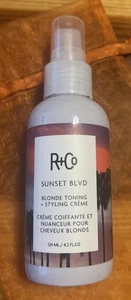 R+Co SUNSET BLVD Blond Toning & Styling Creme 4,2 flüssige Unzen Neu - Bild 1 von 2