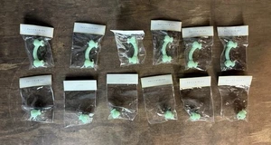 PATTUMIERA VETRO LATTE FIENILE CERAMICA CASSETTO POMELLI TIRA VERDE NUOVA - Foto 1 di 13