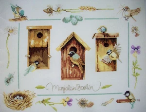 Birdhouses No Vacancy Marjolein Bastin cross stitch pattern - Picture 1 of 2