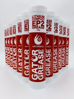 12 x Gator EP2 Red Complex Lithium NLGI2 Grease Cartridge Multipurpose 400g x12 - Image 1 of 3