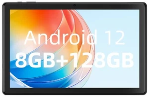 SGIN 10.1 Inch Tablet with 8GB RAM 128GB ROM Android 12 OS Quad-Core Dual Camera - Picture 1 of 8