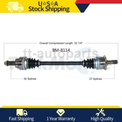 Eixo traseiro esquerdo CV eixo junta eixo para BMW X5 2009 2008 2007 - Imagem 1 de 2