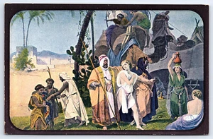 WATCHTOWER Postcard Photo DRAMA OF CREATION No15 Joseph Sold by his Brethen D133 - Picture 1 of 2