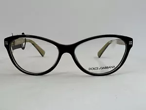 Dolce & Gabbana DG 3232 2955 Black On Gold 55.15.140 Women Eyeglass Frames - Picture 1 of 11