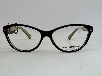 Dolce & Gabbana DG 3232 2955 Black On Gold 55.15.140 Women Eyeglass Frames - Image 1 of 4