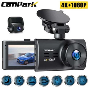 4K Dual Dash Cam Car DVR Camera Video Recorder Parking Monitor Night Vision - Picture 1 of 6