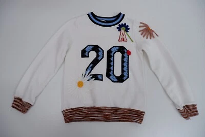 Sudadera Jumper Missoni Niñas Talla S EDAD 8-9 Años Bordada Blanca Foto 1 de 4