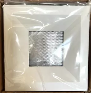 Element Tech Lighting 2” Square Flanged Lensed Trim White E2SFB-LW - Picture 1 of 1