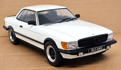 KK 1/18 Mercedes Benz 500 SLC 6.0 AMG C107 1985 White Diecast Scale Model Car - Image 1 of 4
