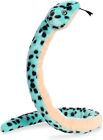Aurora Plush Realistic Aqua Pit Viper Snake Soft Stuffed Animal - 50 Inches