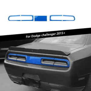 Blue Tail Light Covers Rear Light Guards for Dodge Challenger 2015+ Accessories - Picture 1 of 9